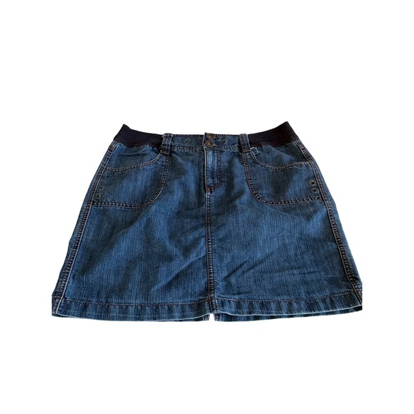 Faded Glory Dresses & Skirts - CLEARANCE! Faded Glory Blue Denim Mini Skirt with Elastic Waistband